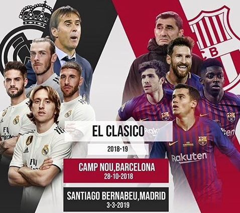 El Clasico: Susunan Pemain Barcelona vs Real Madrid