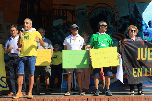 protesta de pensionistas en Barakaldo