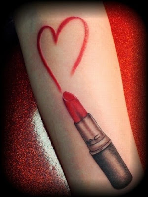 Lipstick Tattoo Design