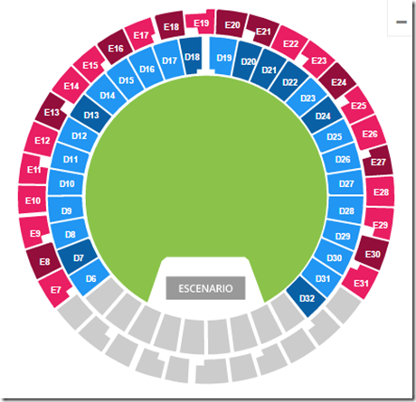 Palacio de los Deportes Mexico zona de boletos disponibles en venta