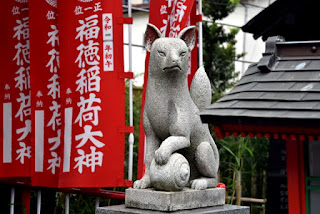 相模原氷川神社　狛狐