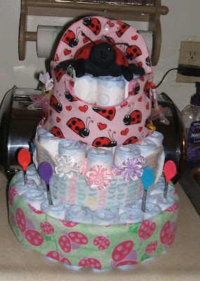 Ladybug diaper cakes pictures