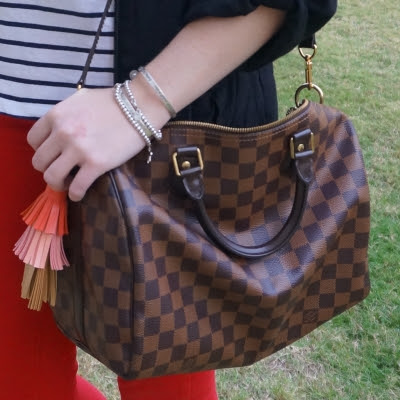 Louis Vuitton Damier Ebene 30 speedy bandouliere | awayfromtheblue