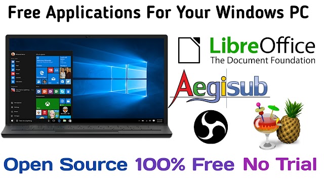 MOST POPULAR FREE/OPENSOURCE APPLICATIONS FOR YOUR COMPUTER