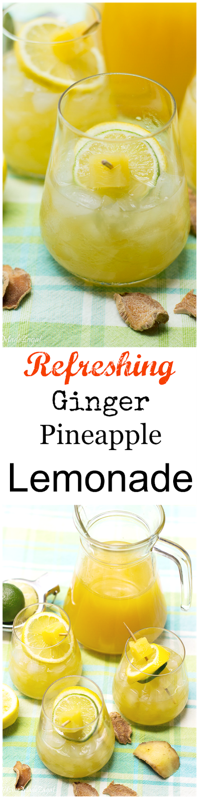 Ginger Pineapple Lemonade