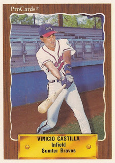 Vinny Castilla 1990 Sumter Braves card