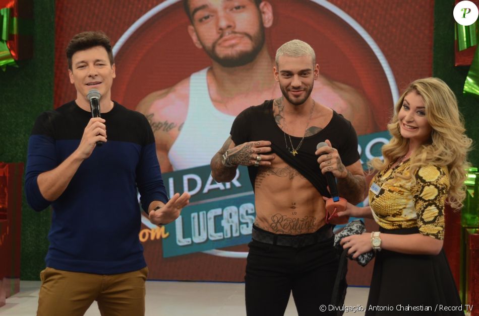 Rodrigo Faro arruma namorada para Lucas Lucco em programa 