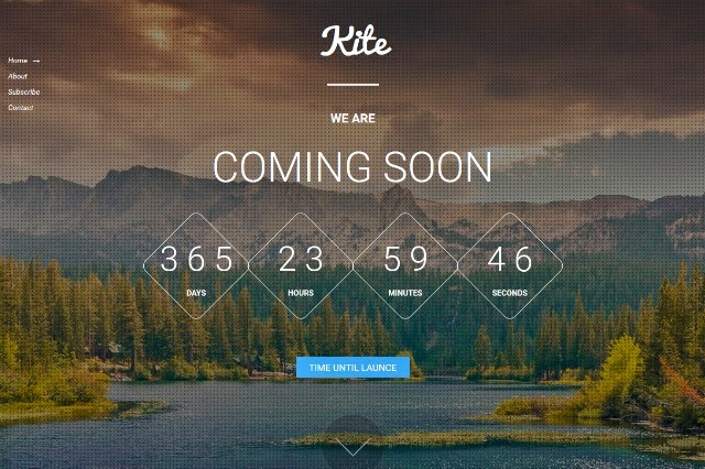 Kite – Free Responsive Coming Soon HTML5 Template