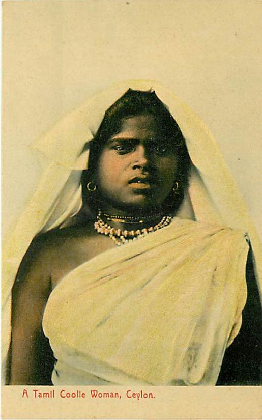 Portrait of a Tamil Coolie Woman - Ceylon (Sri Lanka)