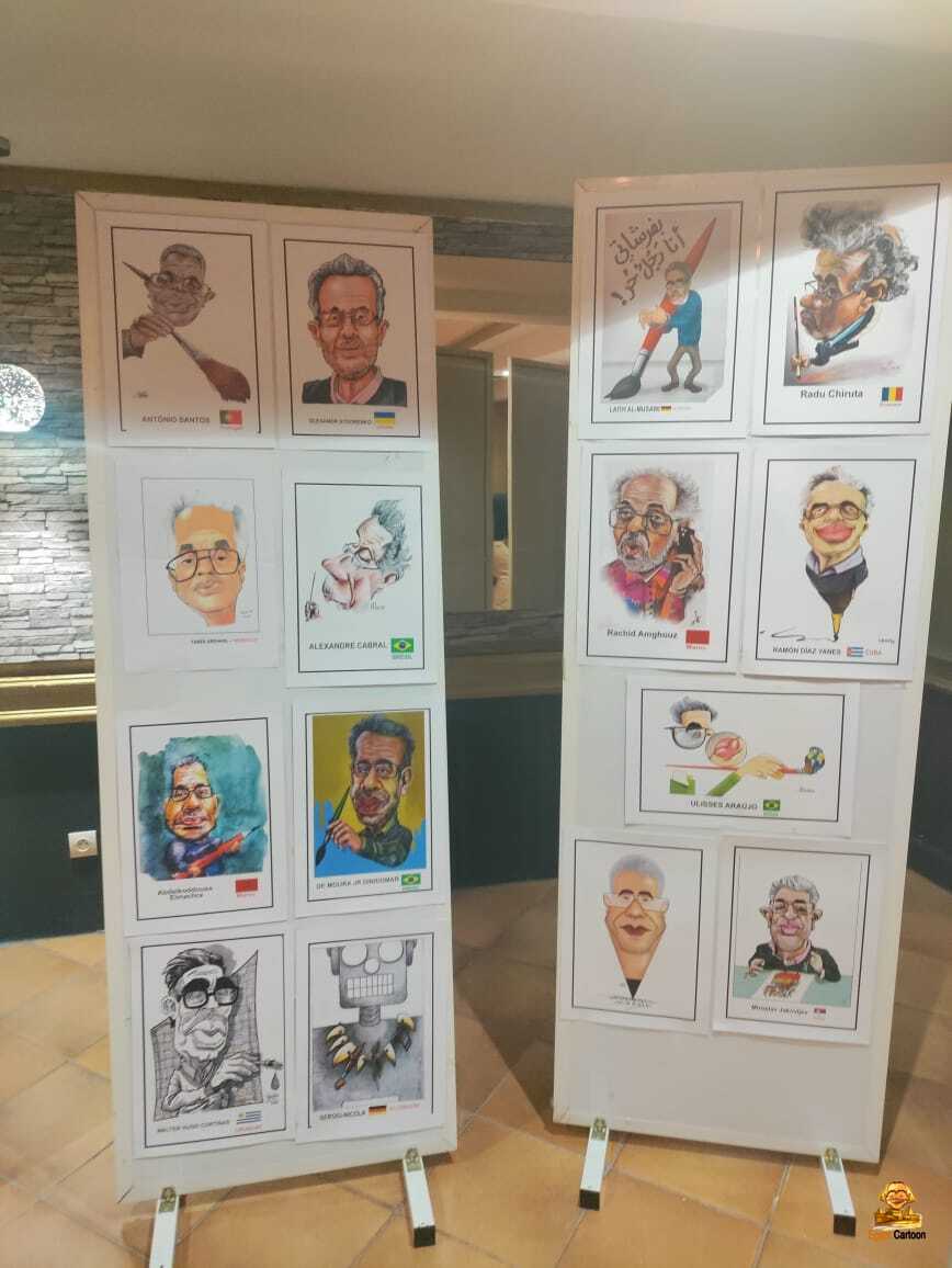 Photos from inauguration of the 6th international caricature competition, Morocco