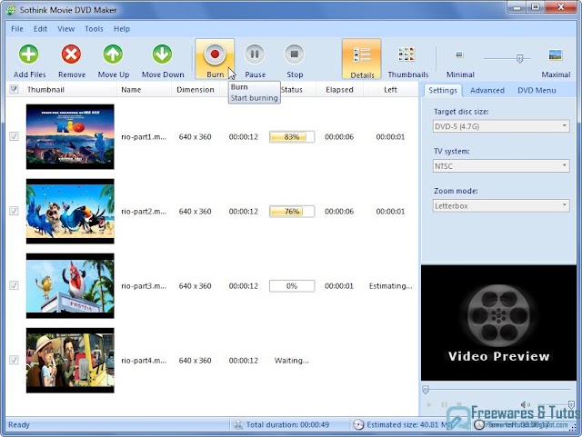 Sothink Movie DVD Maker : un logiciel gratuit pour créer des DVD à partir de tous types de vidéos