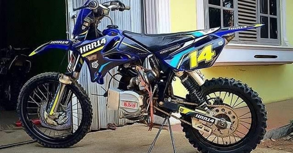 7 Modifikasi  Motor  Trail Cross  Gestrek Bebek  Modif  Fizr 