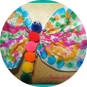 Coffee Filter Butterfly Craft Project via RainbowsWithinReach