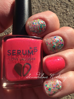 Serum No 5 Yule Light Up My Life with Raspberry Delight accent