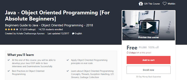 Java Object-Oriented Programming for Absolute Beginners