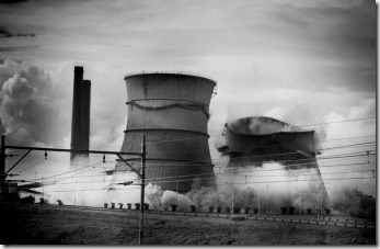 AthloneTowersFallingBW