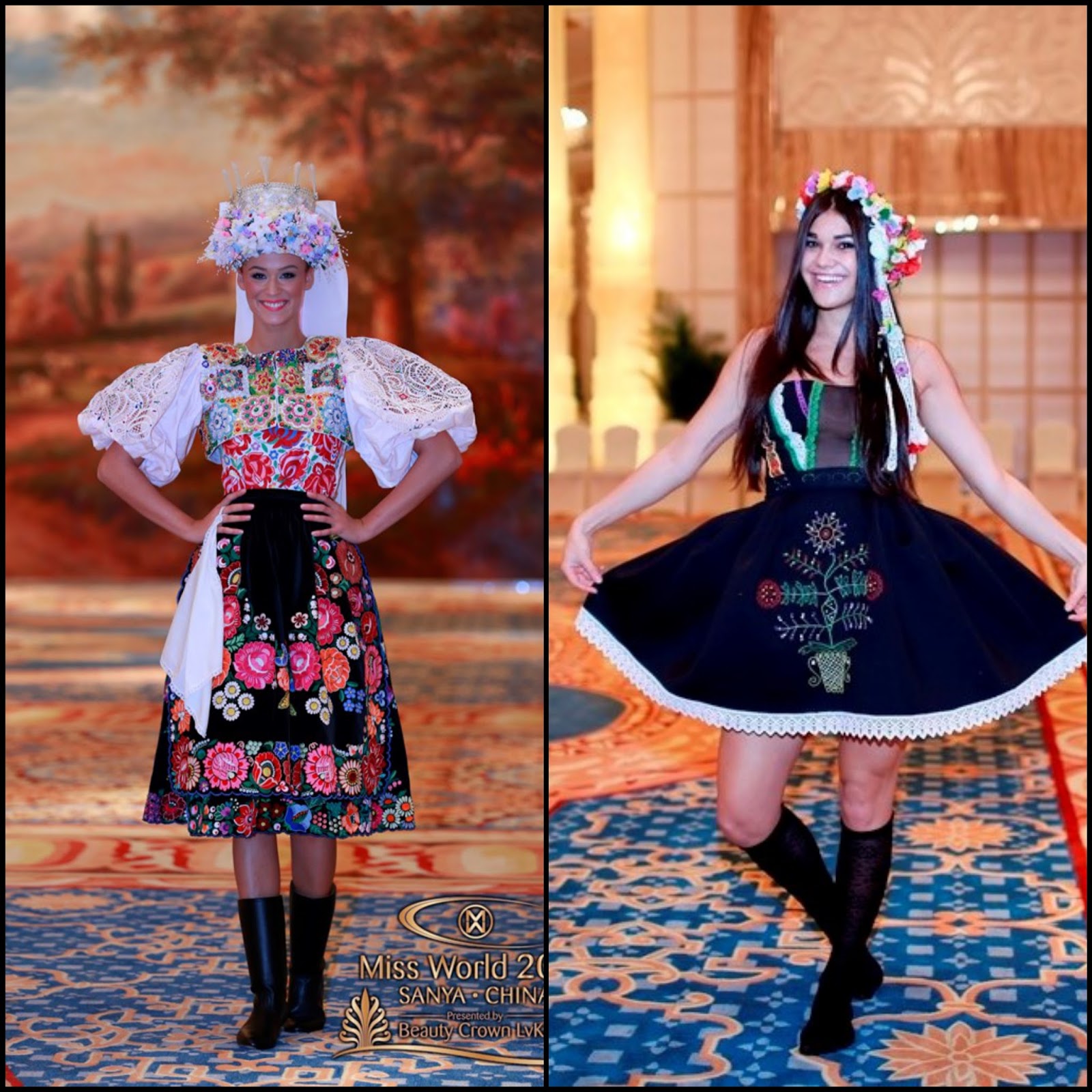 SASHES AND TIARASMiss World 2015 National Costumes 