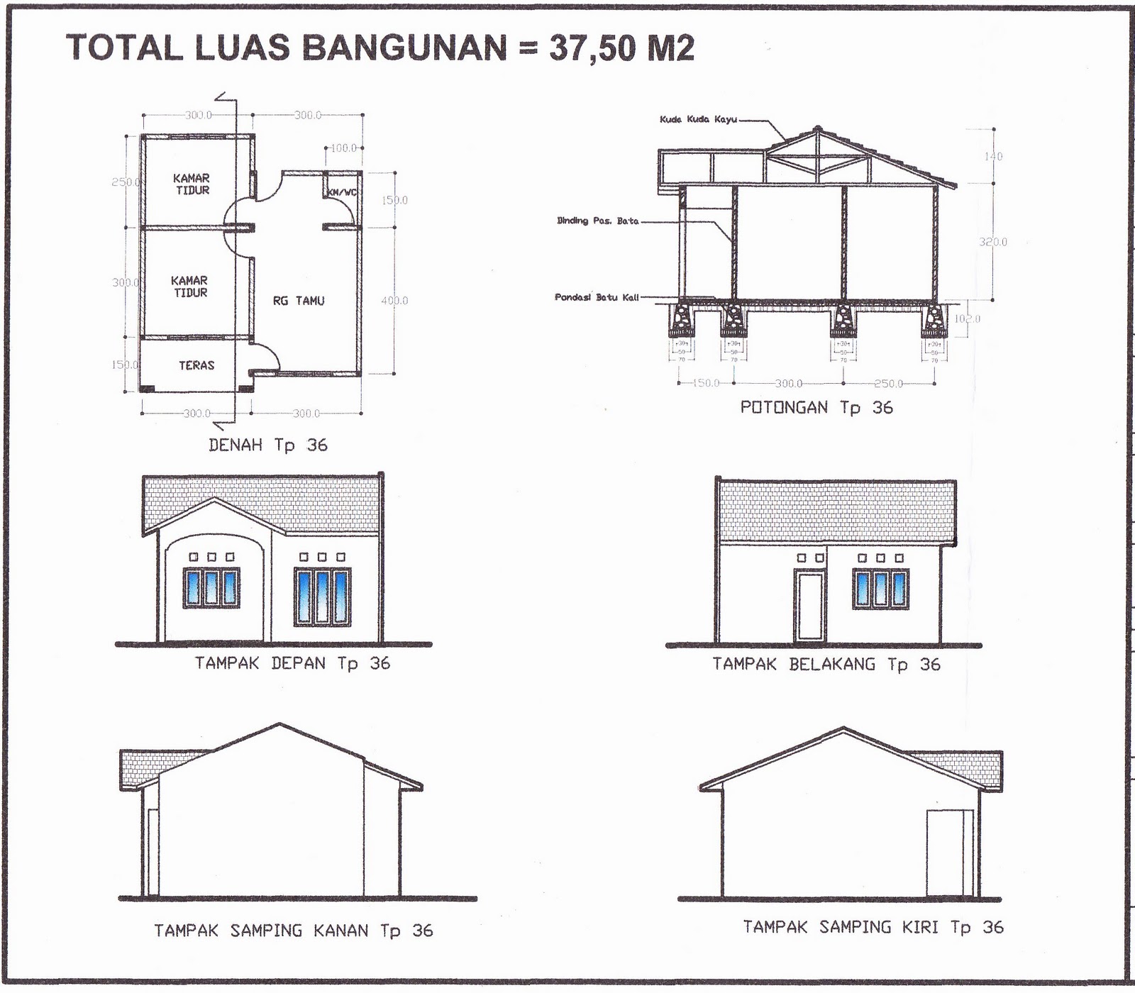 Sketsa Gambar Gedung Sederhana