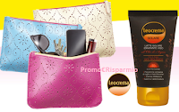 Logo Con GRAZIA in edicola la Clutch Bag + Latte solare viso Leocrema 