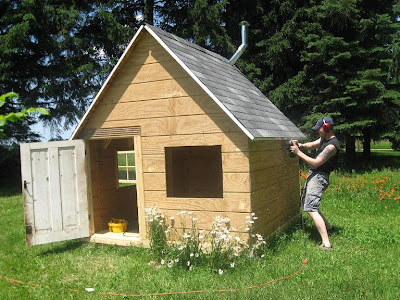 building a crooked playhouse