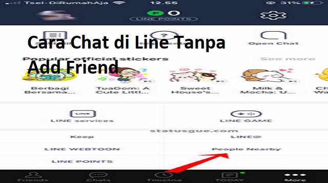 Cara Chat di Line Tanpa Add Friend