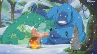 ワンピースアニメ 2年後 517話 ルスカイナ島 | ONE PIECE Episode 517