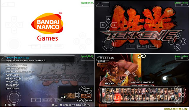 Gambar tampilan layar saat menjalankan game tekken 6