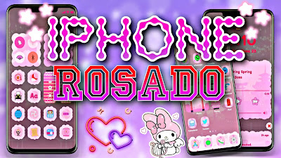 IPhone ROSADO con Wow Cute Pink Fox En Mari Droid