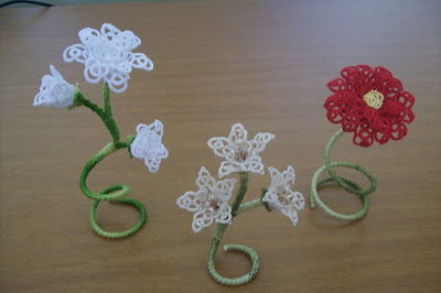 3D Tatting flowers