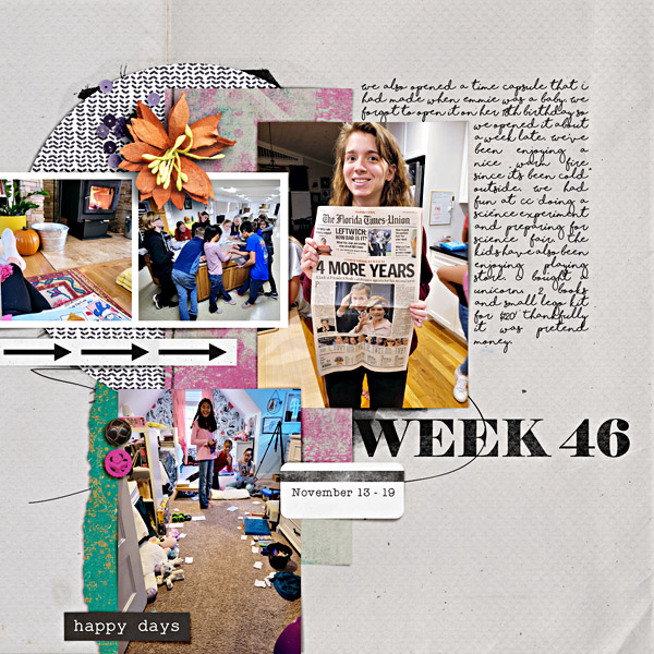 Week 46 Digital Scrapbook Page