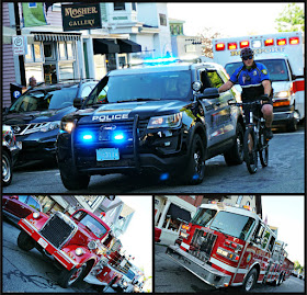 Policía, Bomberos y Ambulancia en el Desfile del 4 de Julio en Rockport