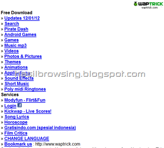 Cara Mengunjungi Waptrick.com Lewat Komputer