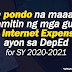 Mga pondong maaaring gamitin ng mga guro sa internet expenses
