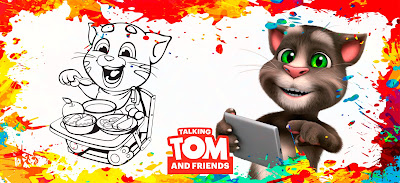 arte caneca talking tom