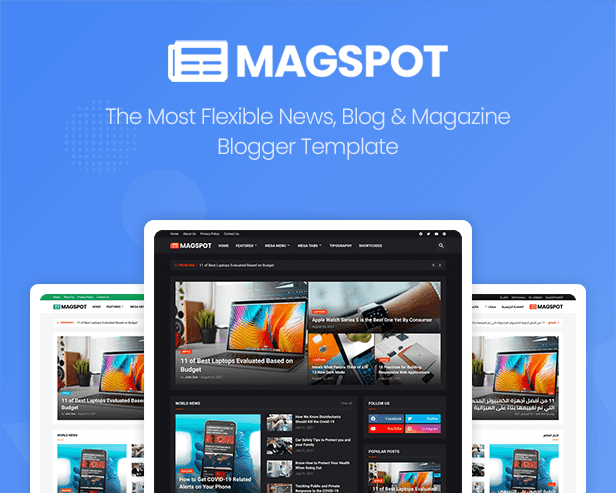 [Paid] Magspot - Professional News & Magazine Blogger Template