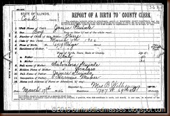 GIUNTE GIUNTA GANTA James b 7 MAR 1906 Birth Cert 