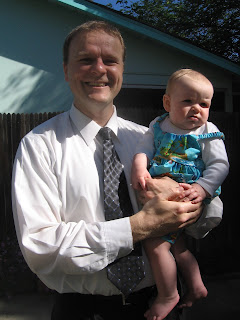 Audrey & Dad - Easter 2009