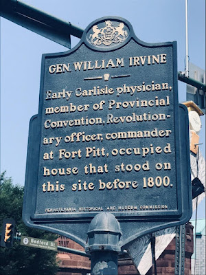Gen. William Irvine Historical Marker in Carlisle, Pennsylvania