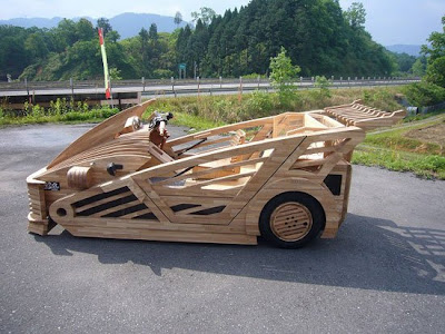 wood car
