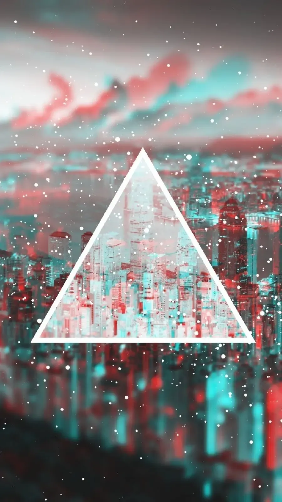 خلفية فريدة مع صورة ظلية للمدينة
