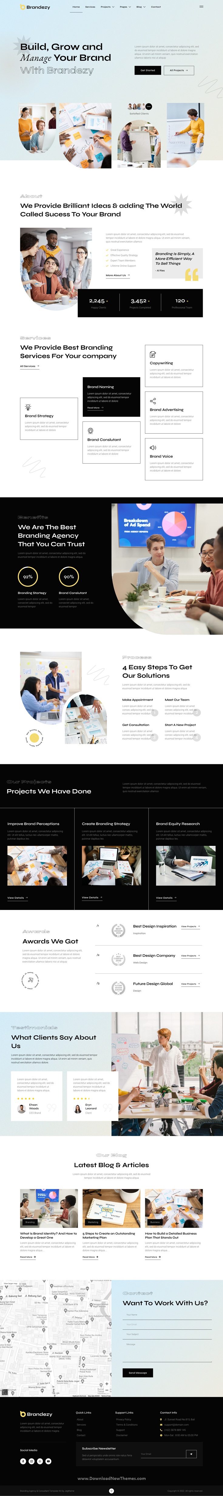 Download Branding Agency & Creative Studio Elementor Template Kit