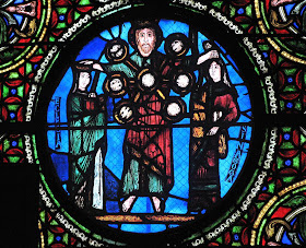 Jesus abencoa a Igreja e repele a Sinagoga, Saint-Denis