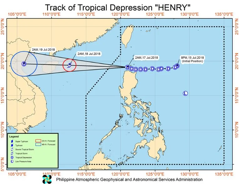 'Bagyong Henry' PAGASA weather update July 17, 2018