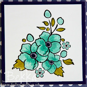 Stampin' Up! Bordering on Romance Congratulations Card by Bekka Prideaux www.feeling-crafty.blogspot.com