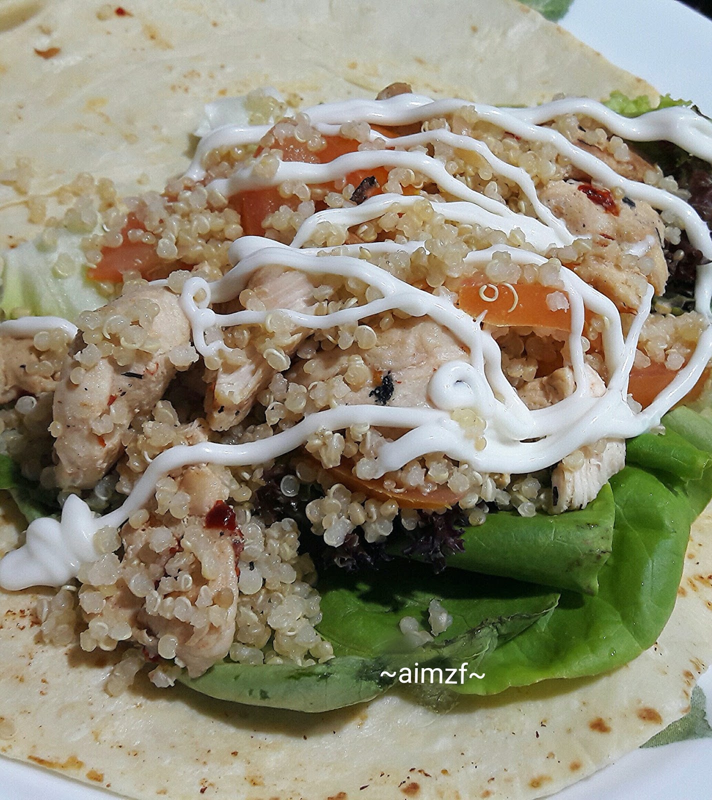 AIMZF: Quinoa Salad Wrap
