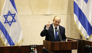 Naftali Bennett, leader of the right-wing Yamina (United Right) party was sworn in as new Israeli prime minister on Sunday, ending Benjamin Netanyahu's 12-year rule.