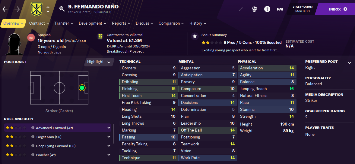 FM21 Fernando Nino