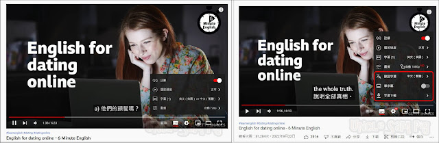 使用「YouTube雙字幕」