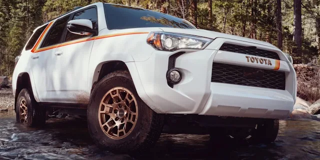 White 4runner bronze TRD Wheels