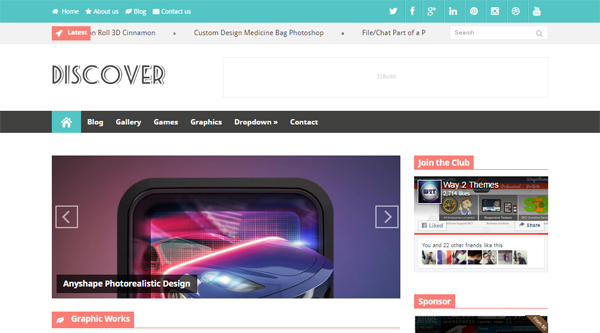 Discover Blogger Template